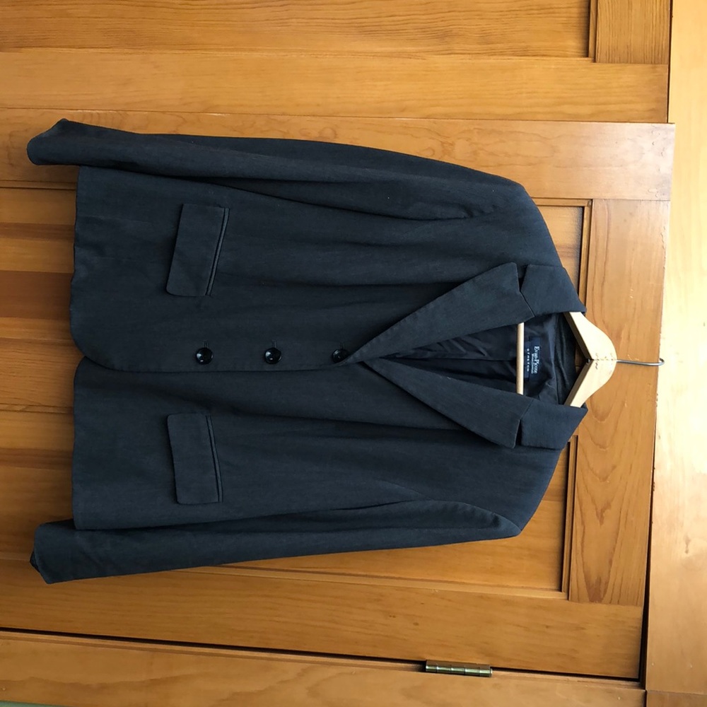 Evan-Picone jacket blazer suit gray 18W